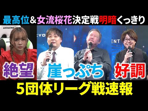 【5団体リーグ戦速報】石井一馬が首位に＆山脇千文美がまさかの大敗！(12月13日～19日版)【麻雀/Mリーガー/解説】