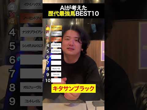 AIが考えた最強馬TOP10がヤバすぎる shorts