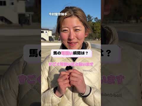 競走馬の可愛いエピソード😍 今村聖奈 騎手に聞いてみました。 競馬 カンテレ競馬 騎手 エピソード サムネイル