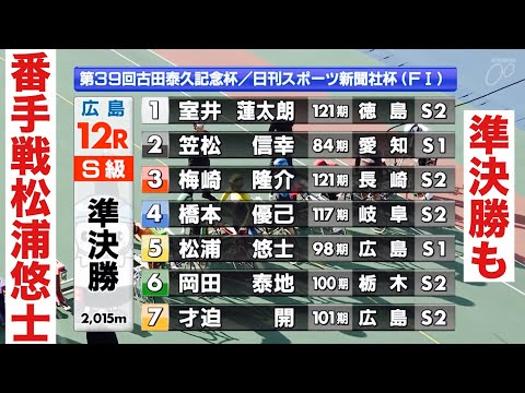 広島競輪 準決勝も番手戦 松浦悠士🔥古田泰久記念杯／日刊スポーツ杯 サムネイル