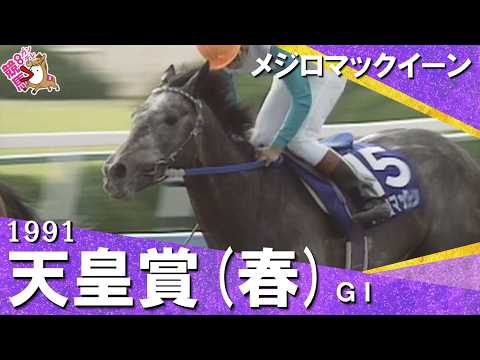 1991年 天皇賞(春)ＧⅠ メジロマックイーン　実況：馬場鉄志 【カンテレ公式】 サムネイル