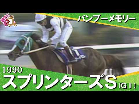 【武豊騎手×武邦彦調教師  親子タッグでG I制覇】1990年スプリンターズステークス(ＧⅠ) バンブーメモリー【カン…